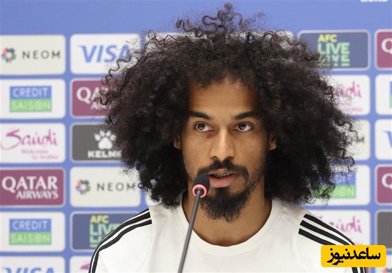 شگفتی جدید در فوتبال خاورمیانه؛ اکرم عفیف با شلوار کردی امام جماعت شد!