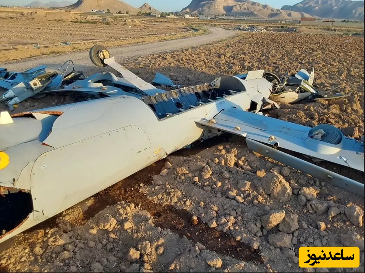 ببینید | لاشه پهپاد هرمس ساقط شده در بوشهر؛ این فیلم رو بکنید تو چشم پهلوی، اربابت ترکیده! ✌✌✌