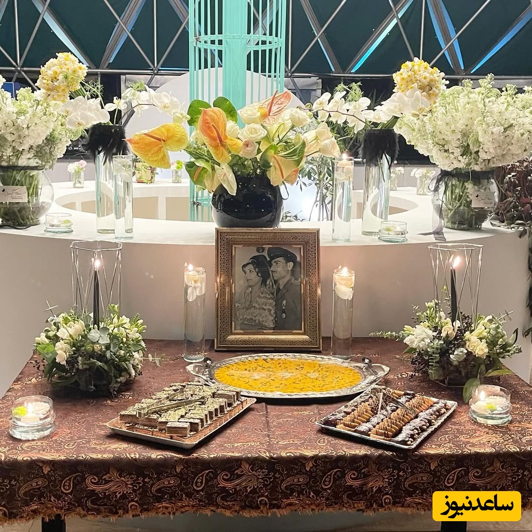 میز عزای مادر الهام پاوه نژاد