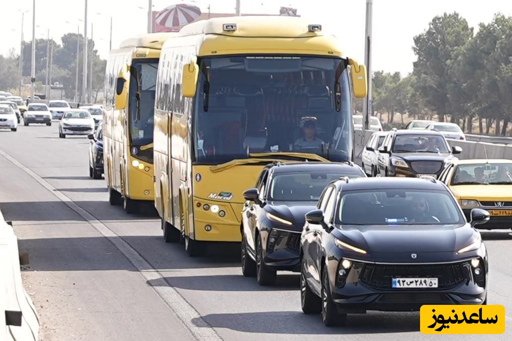 (ویدئو) استقرار اتوبوس های اختصاصی النصر در فرودگاه امام خمینی