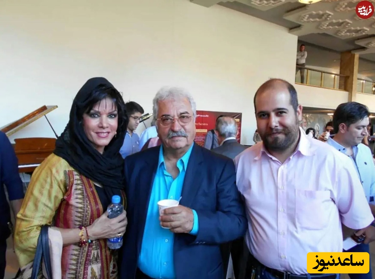 «فرزانه کابلی» در کنار همسرش «هادی مرزبان»