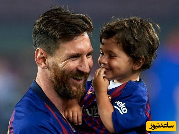 مسی و تحسین پدرانه برای پسرش متئو وسط جشن قهرمانی +فیلم/ذوق پسر دیدن دارد