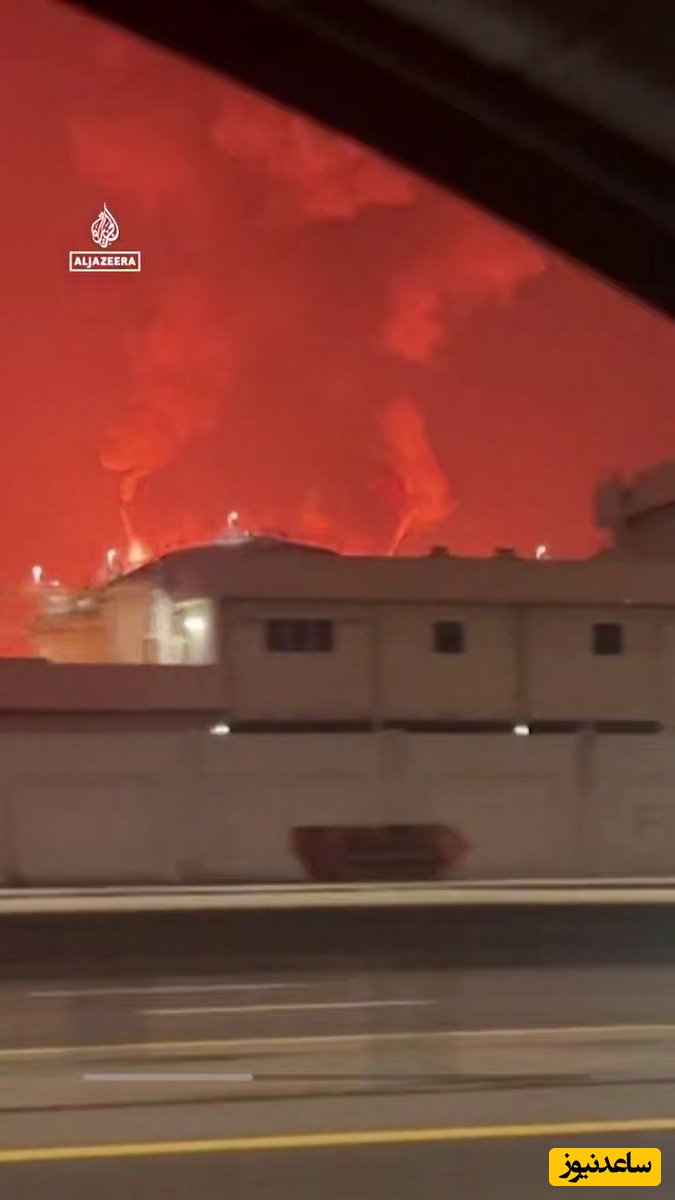 امارات در حال سوختن در آتش جهنمی موشک های ایرانی+ ویدیو