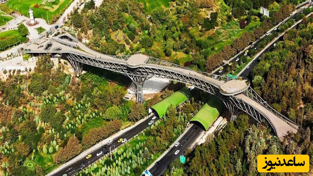 معماری زیباترین و مدرن ترین پل ایران/ پل طبیعت که هم محل گذر و هم توقف گاه شد + ویدئو