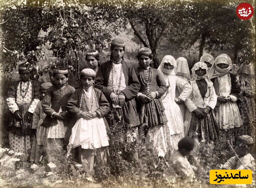 گروهی از زنان و کودکان ارمنی در دوران قاجار