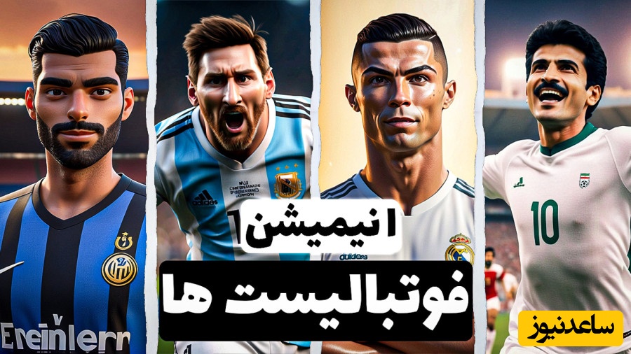 (ویدیو) انیمیشن زندگی رونالدو، مسی، علی دایی و مهدی طارمی/ داستانی از غیرت، تلاش و افتخارآفرینی👌