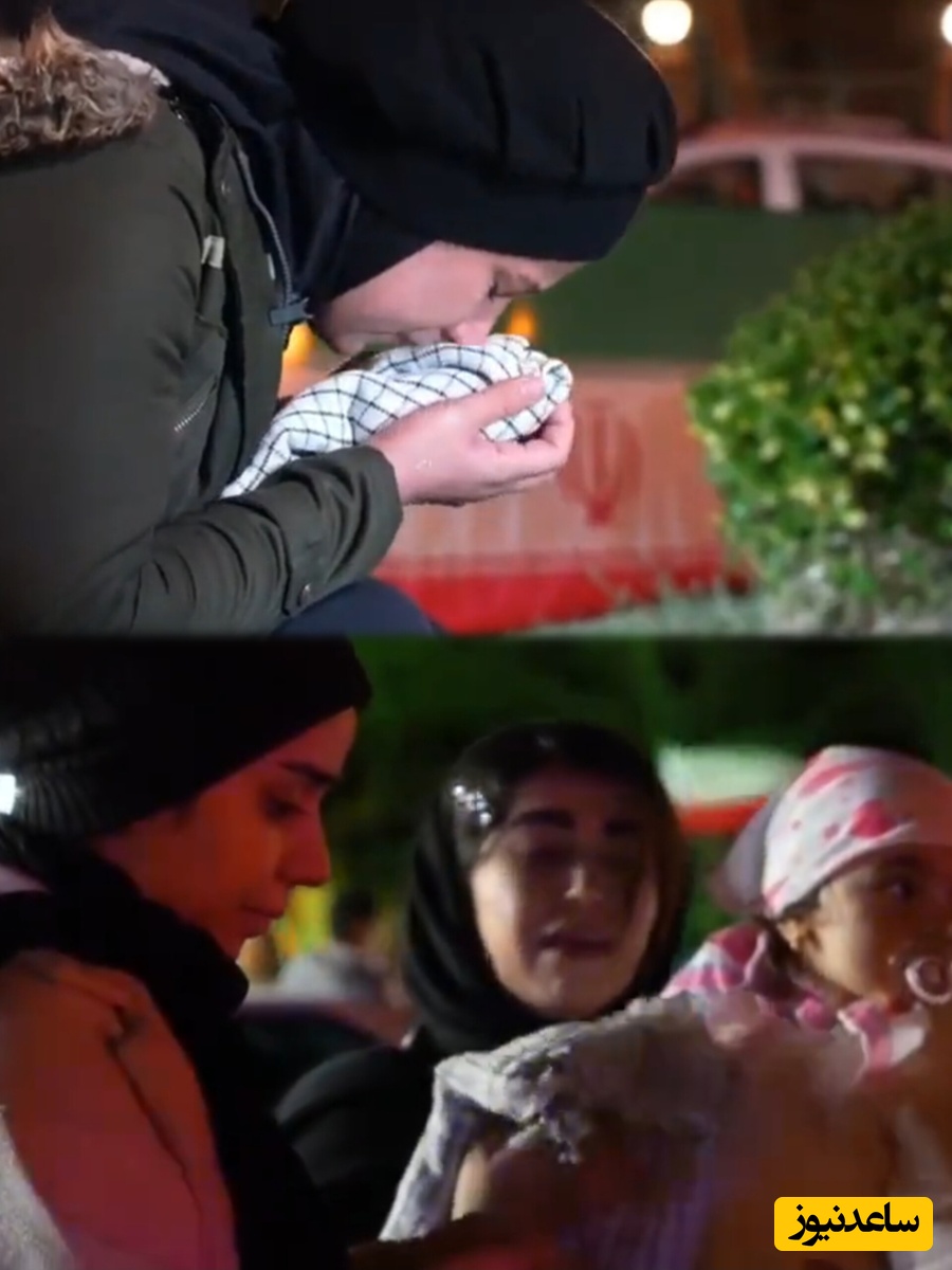 ببینید | واکنش مردم به چفیه رهبر شهید انقلاب / حالا که میروی همراه جاده‌ها، برگرد و پس بده تنهایی مرا…