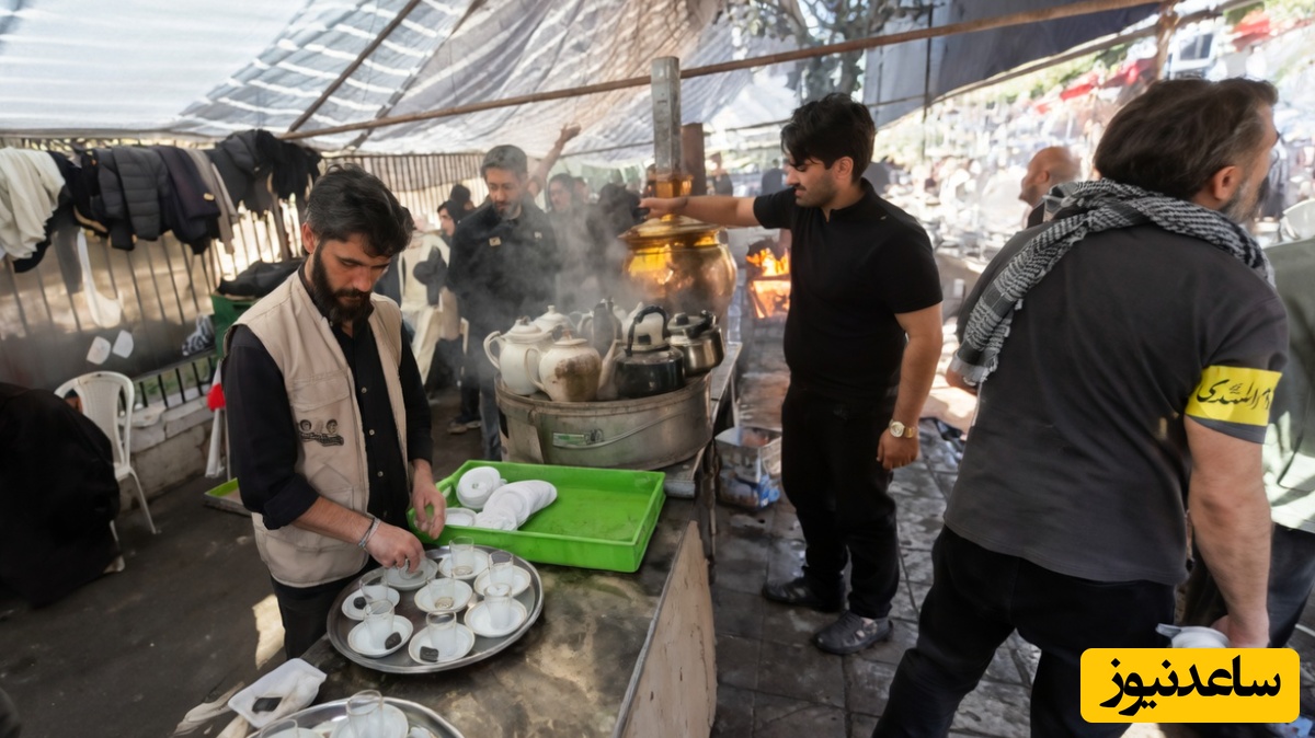 ‎موکب علی بن موسی الرضا(ع)‎ ‎مقابل دانشگاه تهران برای پذیرایی از حضار در اربعین امام شهید  +فیلم