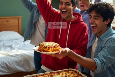 (ویدیو) شاهکار آشپزی پسرونه در خوابگاه دانشجویی؛ لازانیایی که قانون‌ها رو زیر پا گذاشت! / طعم بهشتیش تا قیامت تو خاطره‌شون می‌مونه! 😍