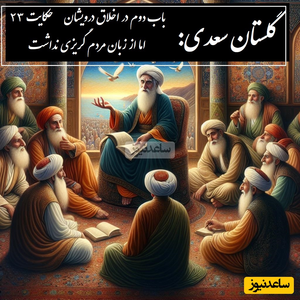 حکایت گلستان سعدی: از گمراهی به نور رسید، اما از زبان مردم گریزی نداشت / باب دوم در اخلاق درویشان حکایت شماره 23 + فایل صوتی و نسخه‌های قدیمی