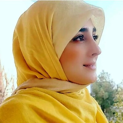 مانتوی عبایی زیبای ستاره سادات قطبی با طرح و گلدوزی شیک و امروزی/ ایرانی پسند و اصیل+عکس