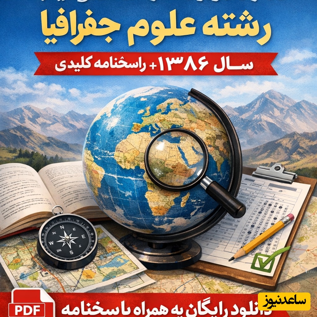 دانلود رایگان نمونه سوالات کنکور کارشناسی ارشد رشته علوم جغرافیا سال 1386 + پاسخنامه کلیدی (PDF)