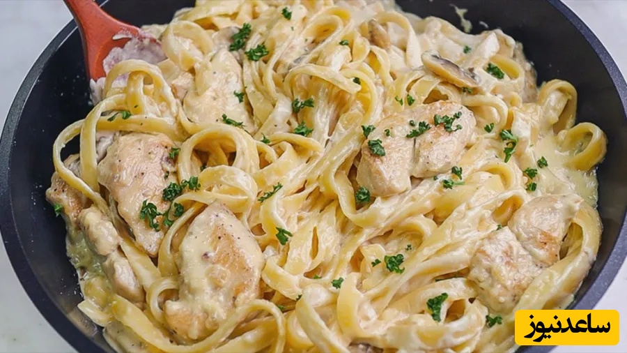 آشپزی سه سوته؛ طرز تهیه یک شام 20 دقیقه‌ای با پاستا فوتوچینی/ خوشمزه، لذیذ و فوری+ویدیو