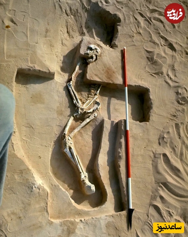 بقایای مرد مانگو در زمان کشف در سال 1968