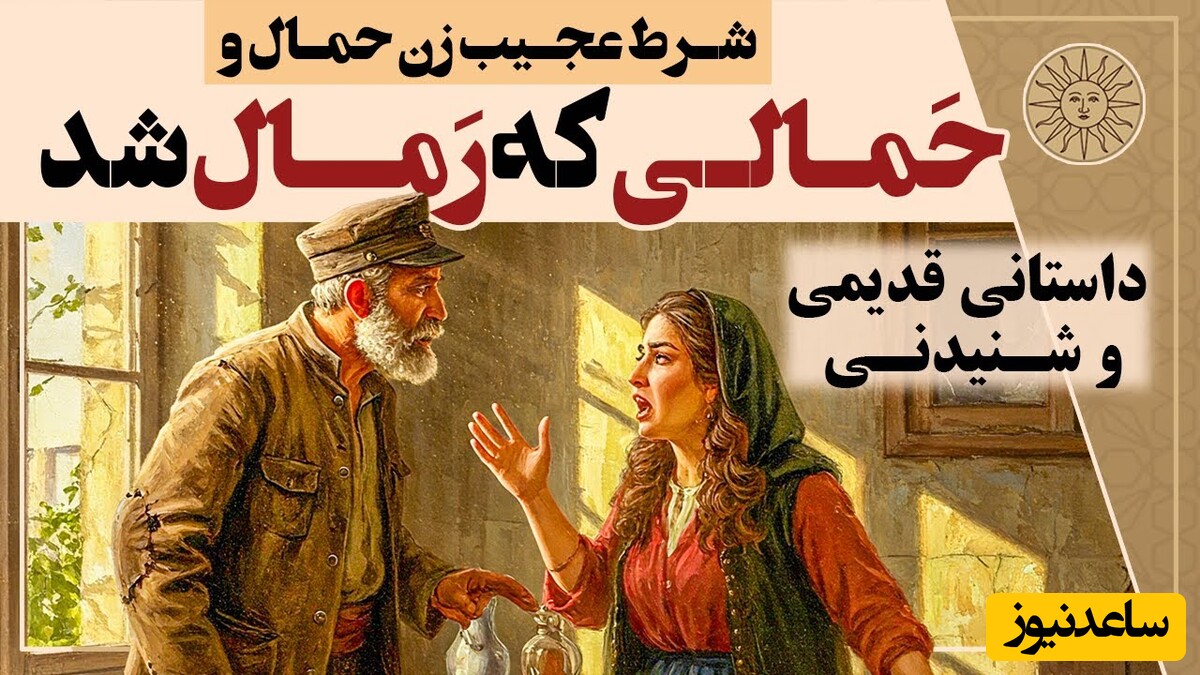 حکایتهای قدیمی / داستان زیبا و کهن رمالباشی؛ شرط عجیب زن حمال و حمالی که رمال شد + ویدئو