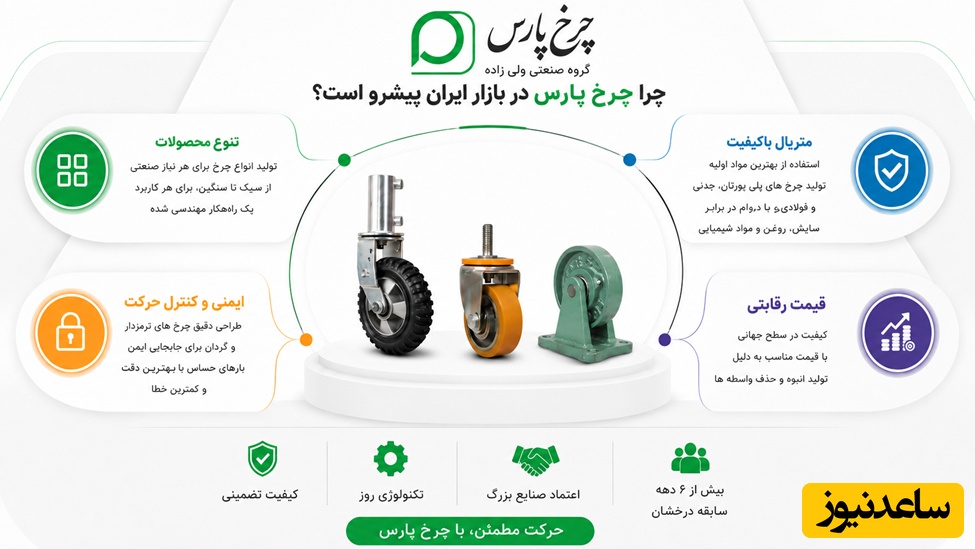 دلایل پیشرو بودن چرخ پارس در بازار