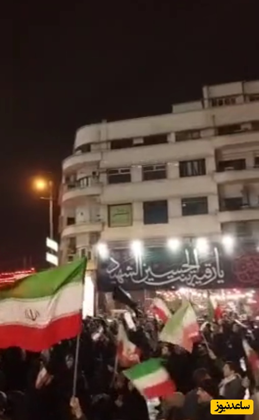 صدای الله و اکبر جمعیت حاضر در میدان انقلاب همزمان با حملات هوایی/ اینجا تهرونه شجاعتش سر زبونه✌