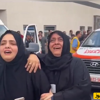 عزاداری متفاوت یک مادر و دخترِ اهل غزه+فیلم