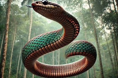 (ویدئو) مستند حیات وحش روز| آیا داستان مارهای افسانه‌ای که پرواز می‌کردند را شنیده بودید؟ این یکی واقعی است!