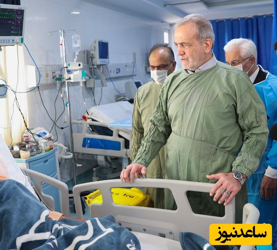 عیادت پزشکیان از مجروحان جنایات جنگی دشمن