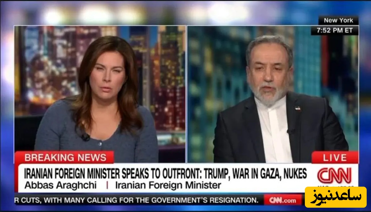 (ویدیو)‌عراقچی در مصاحبه با CNN:‌  ما با حسن نیّت با آمریکا مذاکره کردیم/ بار اوّل برجام را پاره کردند، بار دوّم حمله کردند، حالا...