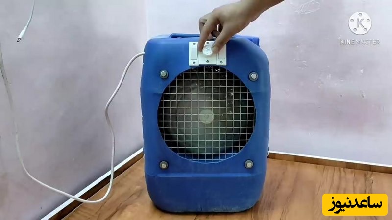 خلاقیت تحسین برانگیز مرد خوش ذوق برای ساخت کولر خانگی با وسایل دور ریختنی بدون نیاز به برق / هنر نزد ایرانیان است و بس یعنی این + ویدئو