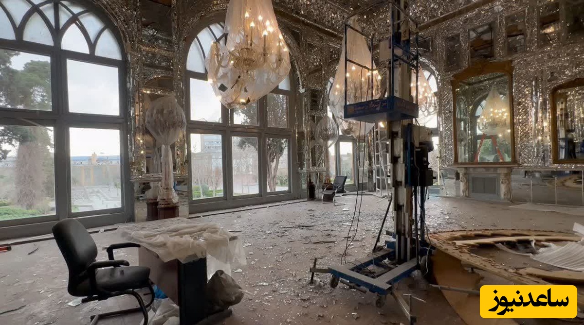 حملات هوایی اسراییل و آمریکا به کاخ گلستان