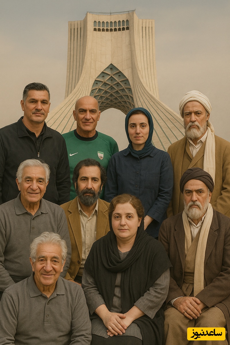 مجسمه‌ اسطورهای ایرانی مقابل برج آزادی و برج میلاد نصب شد؛ از علی دایی و مریم میرزاخانی تا سهراب سپهری و تختی / افتخارهای ایران که تا ابد زنده هستند + عکس