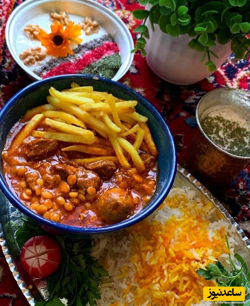 خلاقیت منحصربفرد مادر ایرانی با طرز تهیه قیمه حماسه ساز شد+عکس/وقتی هم به نقاشی هم به آشپزی علاقه داری!