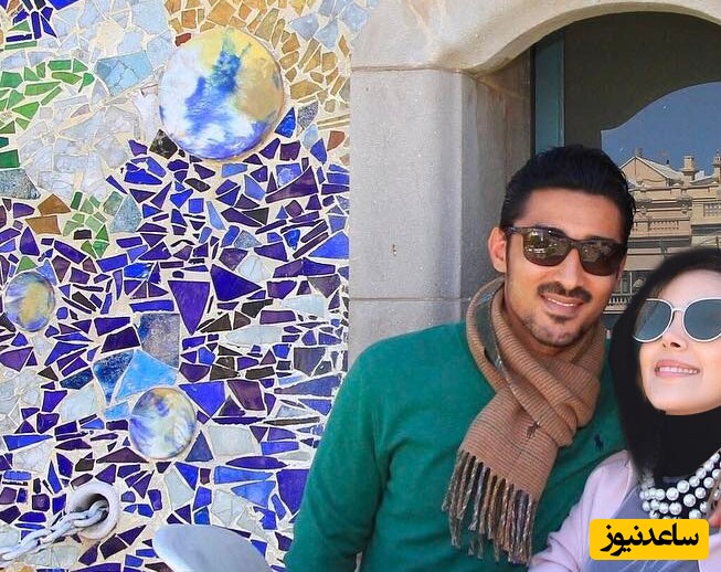 خانه آرام و دنج سروین بیات و همسرش رضا قوچان نژاد در کشور امارات با چشم اندازی زیبا از برج های دبی/ ست جذاب مبلمان سفید با ترکیب رنگ طلایی  +عکس