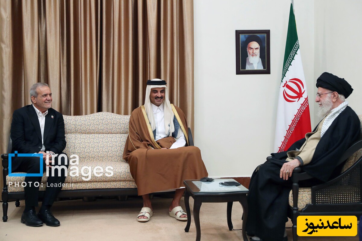 رهبر انقلاب و امیر قطر