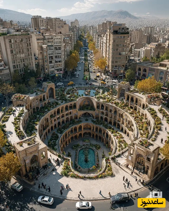نگاهی خیره‌کننده به طراحی پاساژ با هنر معماری و طاق‌های اصیل ایرانی که آدم رو مات و مبهوت خودش میکنه / هزار برابر بهتر از مکان های گردشگری ایتالیا و ترکیه هست + عکس