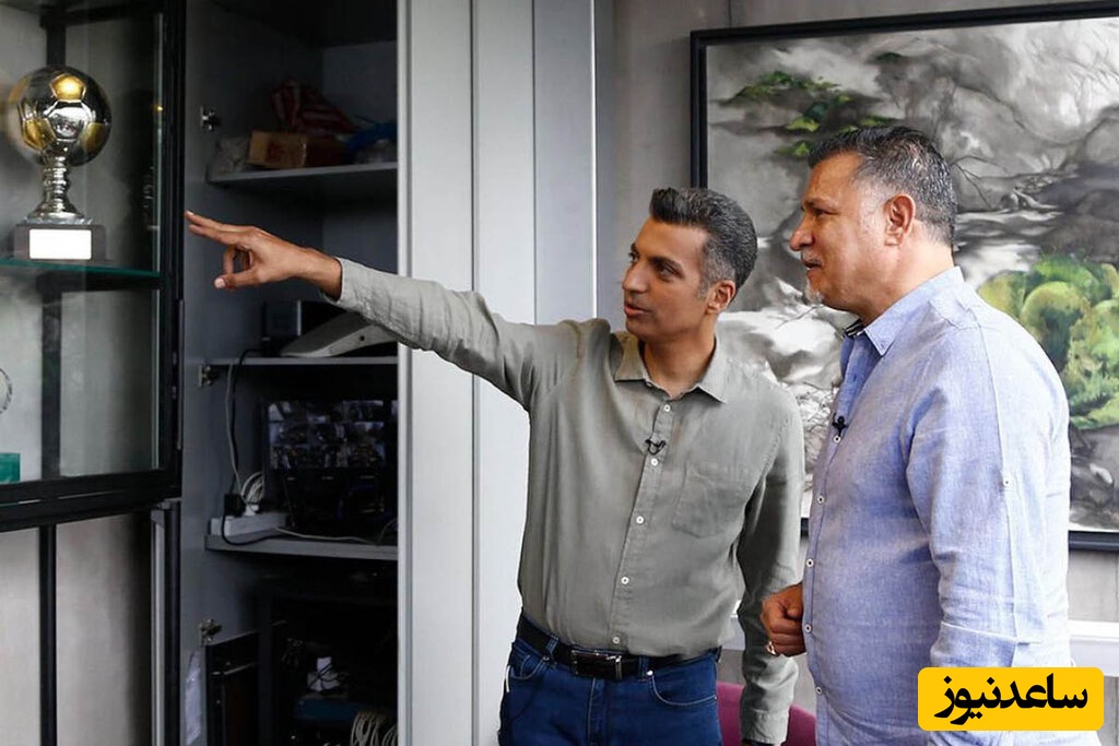 نگاهی به ویترین زیبای افتخارات علی دایی در رستوران لوکسش در شمال تهران+فیلم/ افتخار ایران و ایرانی😍