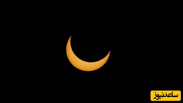 تصاویری از خورشیدگرفتگی جزئی ساعاتی پیش