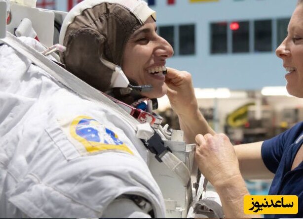 فیلم لحظه ورود باشکوه دختر ایرانی به ایستگاه فضایی! / ایران نامت جاوید بادا رخشنده چون خورشید بادا!