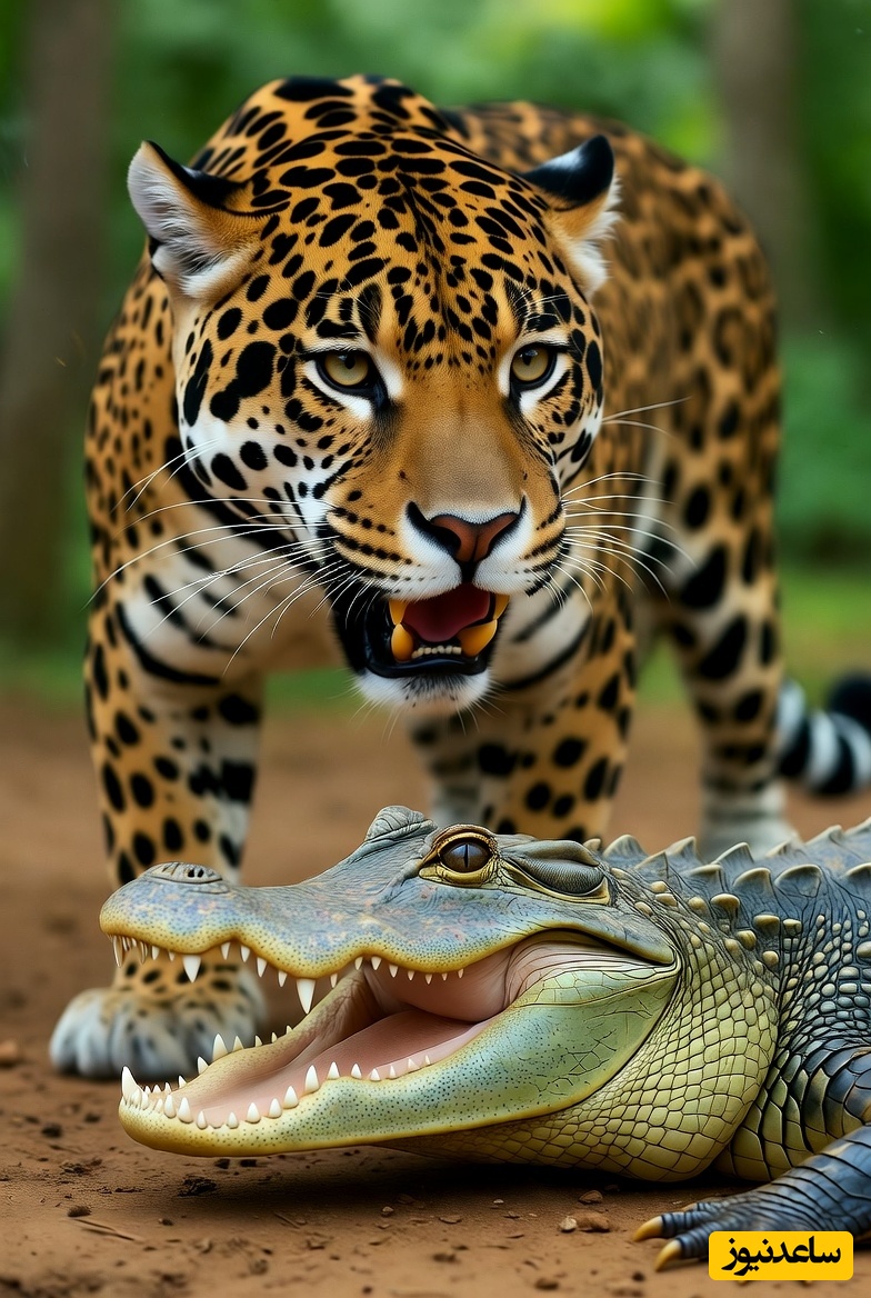 (ویدئو) مستند حیات وحش؛ لحظه‌ای نفس‌گیر که جگوار غول‌پیکر تمساح را در نبردی وحشتناک از پا درمی‌آورد!