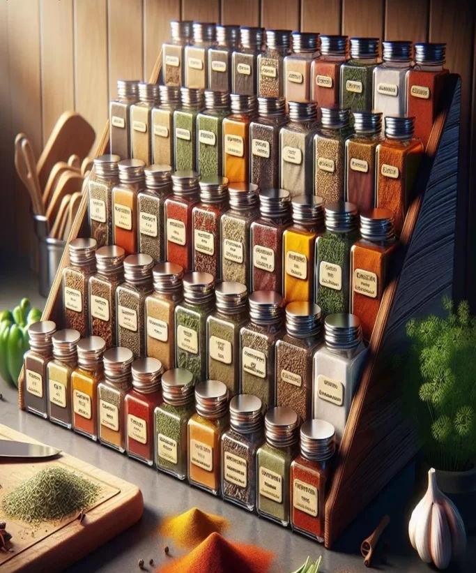 روش‌های خلاقانه و هوشمند برای چیدمان ادویه‌ها در آشپزخانه