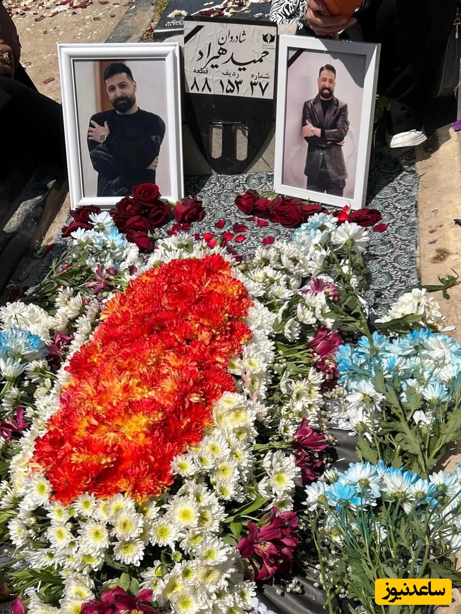 اشک‌های تلخ مادر حمید هیراد در مراسم چهلم جگرگوشه‌اش/ کاش هیچ مادری داغ فرزند نبینه🖤