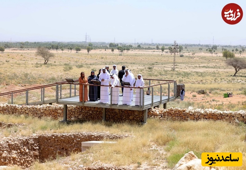 بخشی از محوطه ملیحه در نزدیکی شارجه