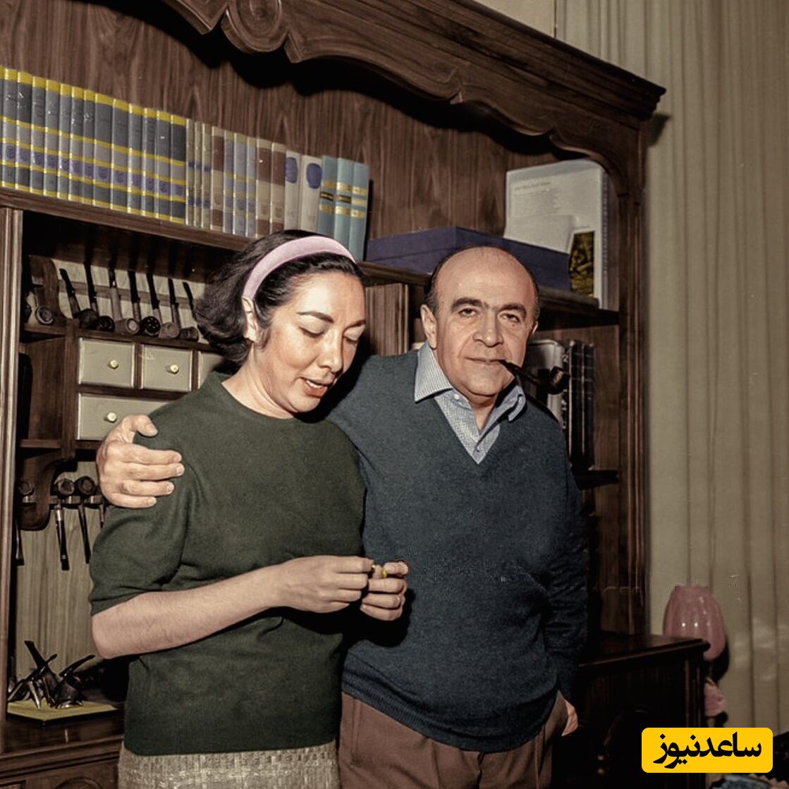 امیرعباس هویدا و همسرش لیلا نظام الدین