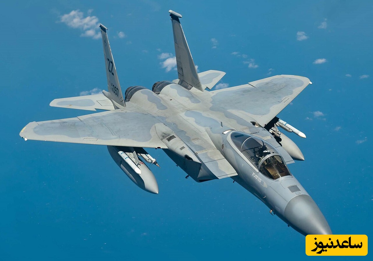 (عکس) وقتی رادارگریزترین پرنده جهان، F15 آمریکایی «آشکار» شد؛ میلیاردها دلار تکنولوژی غرب داخل فرغون ایرانی😂