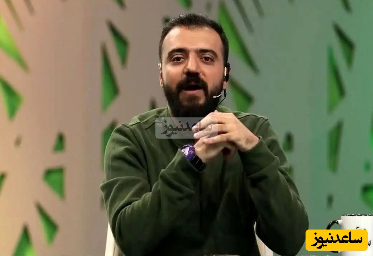 صحبت های خنده دار ابوطالب حسینی: ببین چقدر سطح فوتبال ما پایینه که بازیکن بین دو نیمه با خانوم نفیسه روشن حرف میزنه و...+فیلم