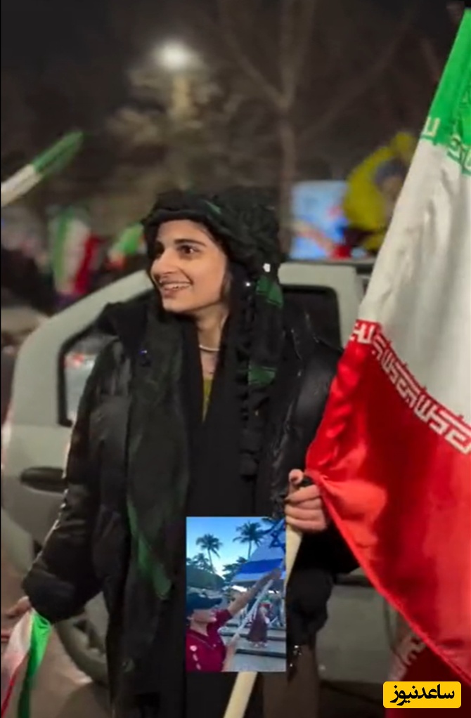 ببینید | جواب کوبنده شیر دختر ایرانی به ایرانی‌های خارج نشین خوشحال از حمله به ایران : تهِ آزادی آمریکایی میشه غزه
