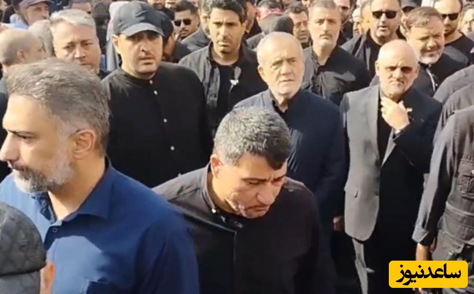 رئیس‌جمهور به استقبال سرداران سرافراز آمد؛ حضور مسعود پزشکیان در مراسم تشیع شهدای اقتدار+ویدیو