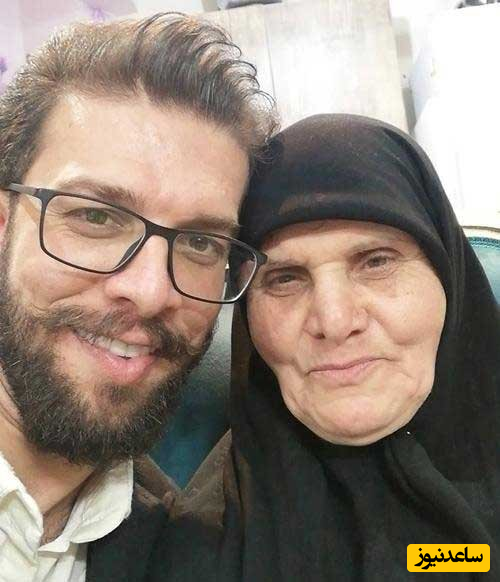 مجتبی شفیعی به همراه مادرش