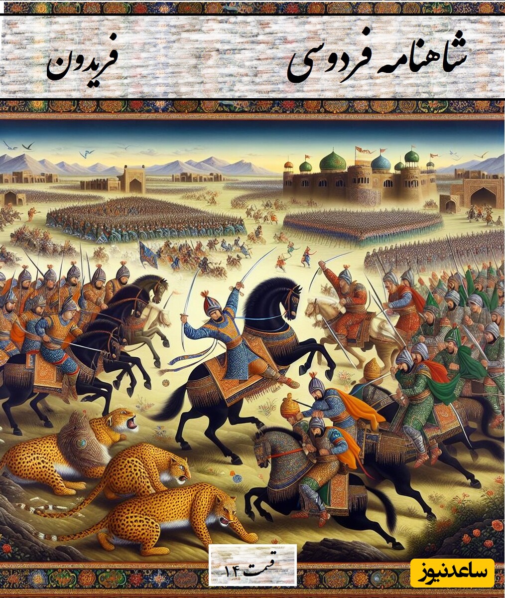 سه‌شنبه با شاهنامه فردوسی: فریدون - بخش 14؛ سپه چون به نزدیک ایران کشید / لشکرکشی سلم و تور به ایران زمین + متن صوتی و معنی اشعار