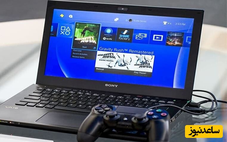 آموزش وصل کردن PS4 به لپ تاپ با کابل 