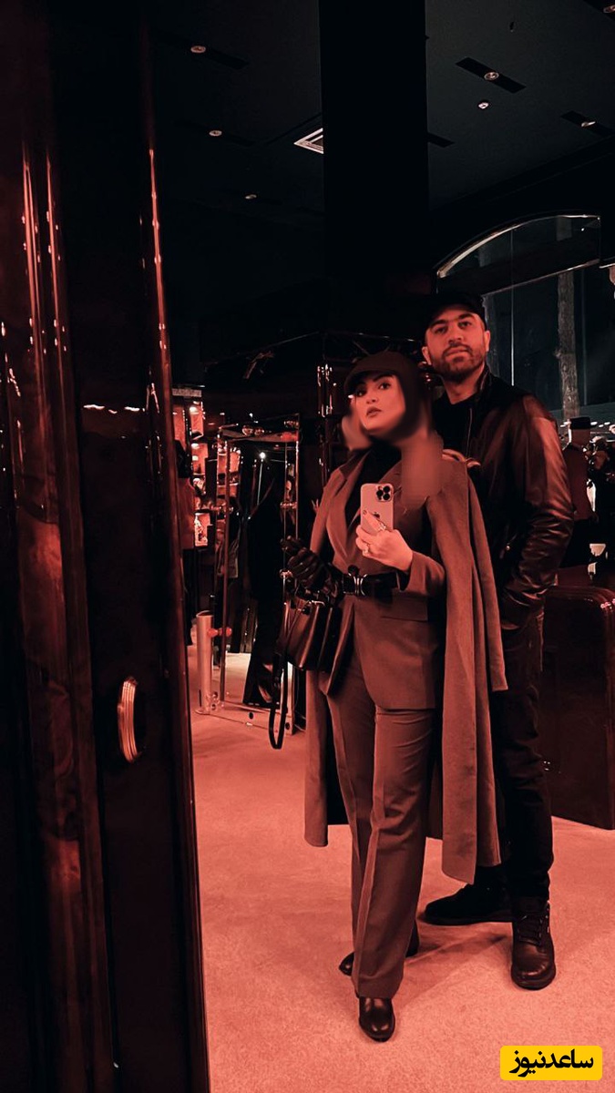 نیلوفر پارسا و همسرش