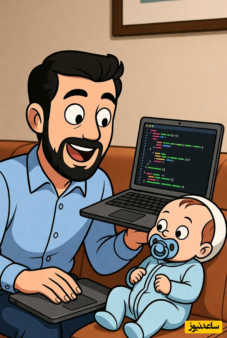 (ویدئو) وقتی برنامه نویس ها بچه دار میشوند...