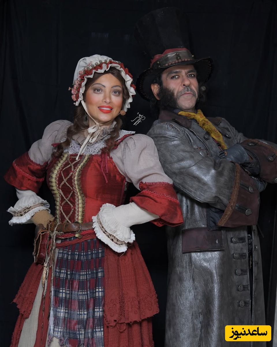 اکران روز: نگاهی به تیپ و استایل ویکتوریایی بهنوش طباطبایی در پشت صحنه نمایش الیور توئیست با حضور هوتن شکیبا، سیامک انصاری، بانیپال شومون